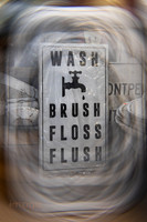 Wash - Brush - Floss - Flush