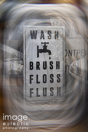 Wash - Brush - Floss - Flush